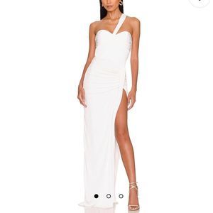 REVOLVE White One-Shoulder Maxi Dress